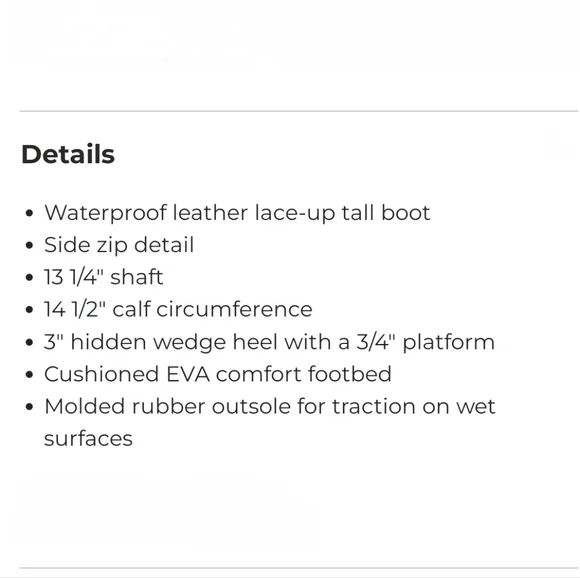 Sorel Joan of Arctic Il wedge Cate Tall Waterproof boots 7 NEW RARE🍒 - Picture 11 of 14